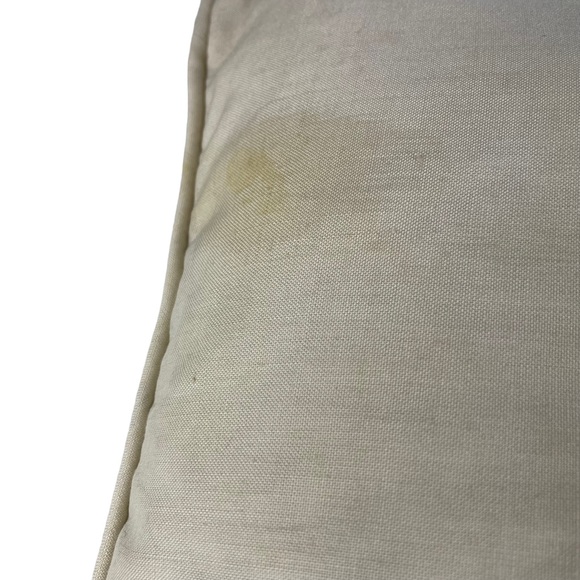 Vintage Floral Embroidered Square Accent Pillow Cream Red Small Couch Chair 14” - Picture 11 of 16